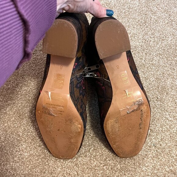 Madewell The Margot Boot in Floral Calf Hair Size 8 - Picture 4 of 8